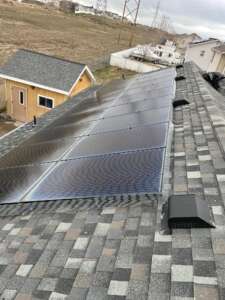 Critter Guard Installation on solar panel array